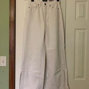 Banana Republic White Wide Leg Jeans